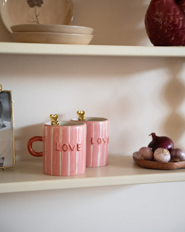 Bloomingville - Hand - painted Mug Cherish Mom - Things I Like Things I Love