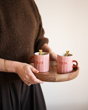 Bloomingville - Hand - painted Mug Cherish Mom - Things I Like Things I Love