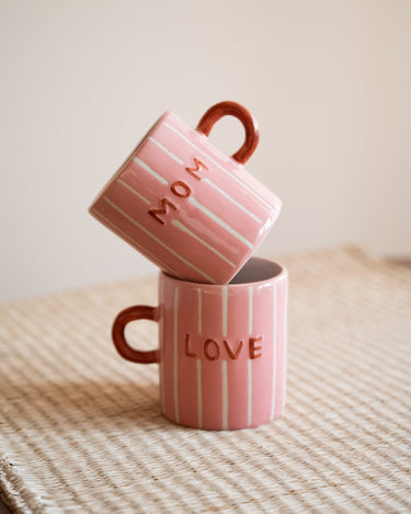 Bloomingville - Hand - painted Mug Cherish Mom - Things I Like Things I Love