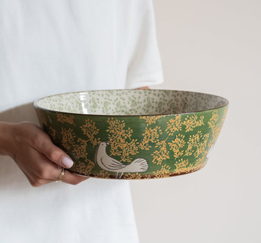 Bloomingville Hand - painted Salad Bowl Hezha - Things I Like Things I Love