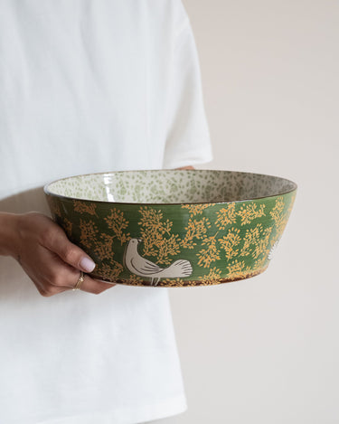 Bloomingville Hand - painted Salad Bowl Hezha - Things I Like Things I Love