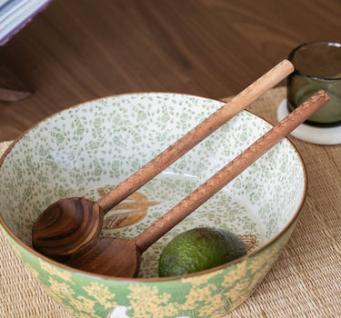 Bloomingville Hand - painted Salad Bowl Hezha - Things I Like Things I Love