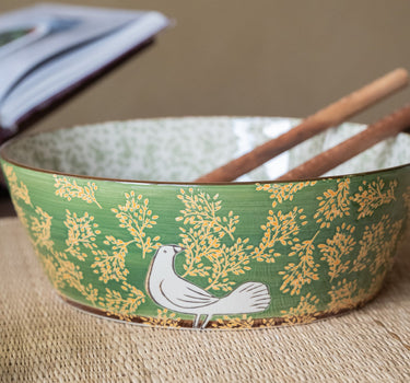 Bloomingville Hand - painted Salad Bowl Hezha - Things I Like Things I Love