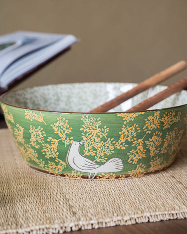 Bloomingville Hand - painted Salad Bowl Hezha - Things I Like Things I Love