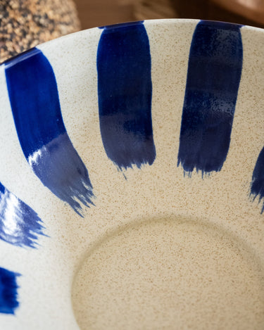 Bloomingville - Hand - Painted Salad Bowl Shakti Blue - Things I Like Things I Love