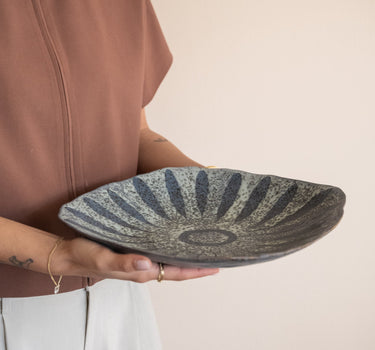 Bloomingville Hand - painted Serving Plate Ramie - Things I Like Things I Love