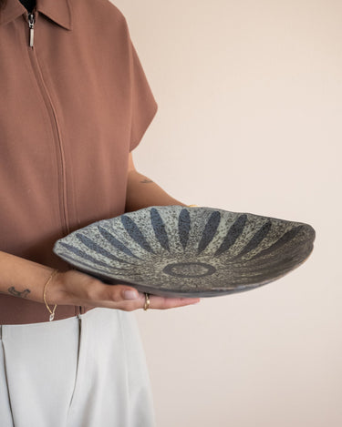 Bloomingville Hand - painted Serving Plate Ramie - Things I Like Things I Love