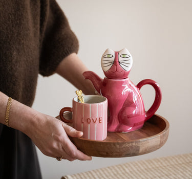 Bloomingville - Hand - painted Teapot Missy Pink - Things I Like Things I Love