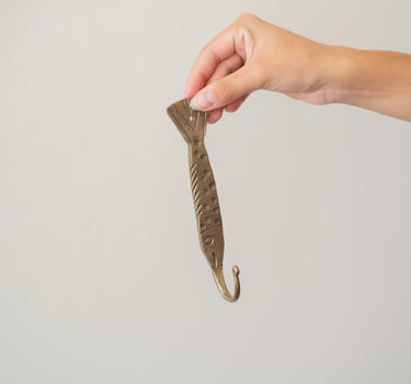 Bloomingville Hook Chalix Fish Brass - Things I Like Things I Love
