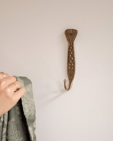 Bloomingville Hook Chalix Fish Brass - Things I Like Things I Love