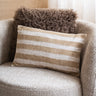 Bloomingville Kussen Cinta Gestreept Beige / Bruin - Things I Like Things I Love