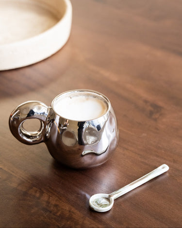 Bloomingville - Mug Orbit Silver - Things I Like Things I Love