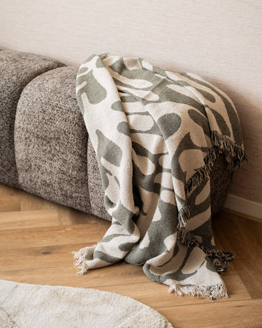 Bloomingville - Plaid Recycelt Baumwolle Alk Green