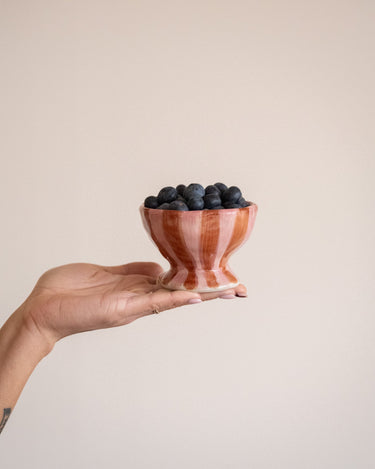 Bloomingville - Small Bowl Nini Pink & Burgundy Stripe - Things I Like Things I Love