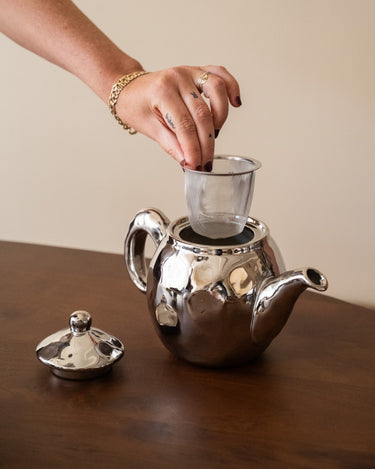 Bloomingville Theepot Shine Chroom - Things I Like Things I Love