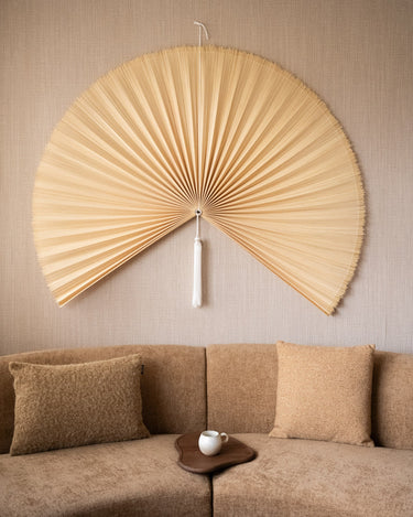 Bloomingville - X - Large Wall Fan Bamboo Beige - Things I Like Things I Love