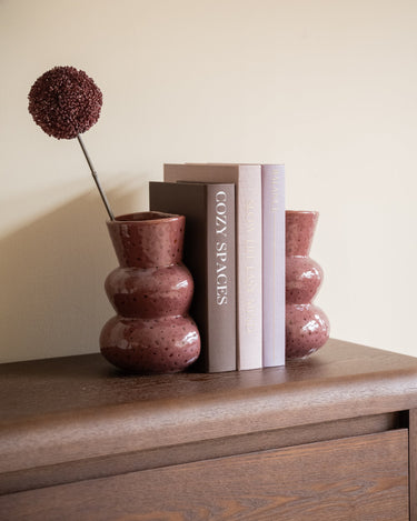 Boekensteun Vaas Murkey Bordeaux 1PC - Things I Like Things I Love