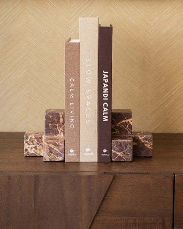 Bookend Marble Burgundy - Things I Like Things I Love