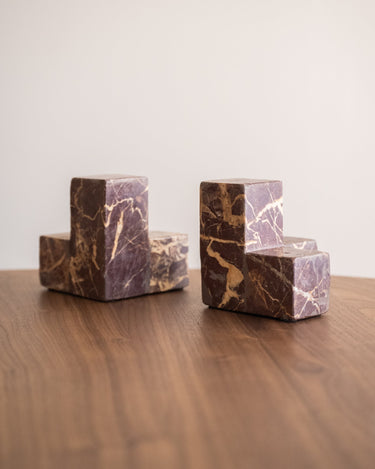 Bookend Marble Burgundy - Things I Like Things I Love