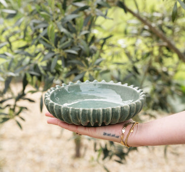 Bowl Ceramic Speckled Green - Things I Like Things I Love