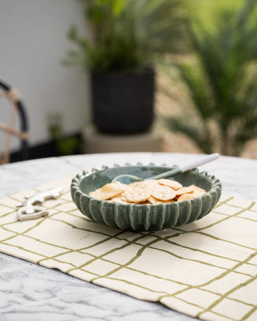 Bowl Ceramic Speckled Green - Things I Like Things I Love