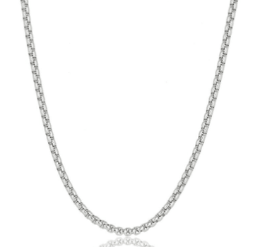 Boxchain 470mm Necklace Silver - Things I Like Things I Love