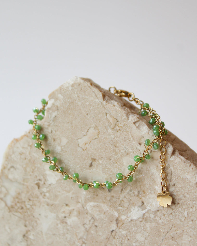 Bracelet Gold Green - Things I Like Things I Love