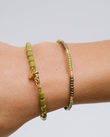 Bracelet Lasso Gold Green - Things I Like Things I Love
