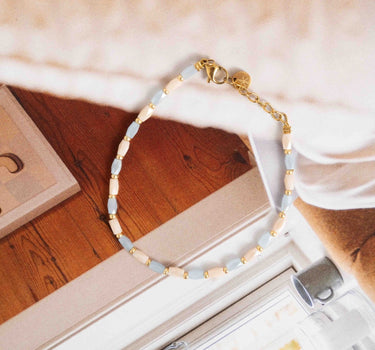 Bracelet Ocean Terra Gold Pink Blue - Things I Like Things I Love