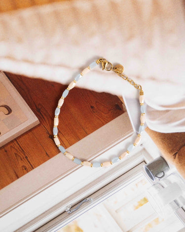 Bracelet Ocean Terra Gold Pink Blue - Things I Like Things I Love