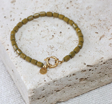 Bracelet Saloon Gold Green - Things I Like Things I Love