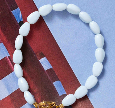 Bracelet Shades of Blue Gold Light Blue - Things I Like Things I Love