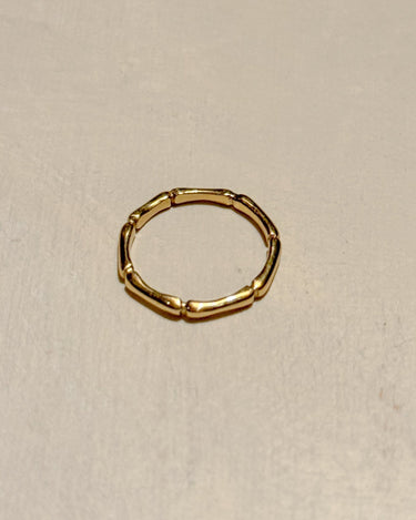 Brass Bamboo Pattern Ring Gold - Things I Like Things I Love