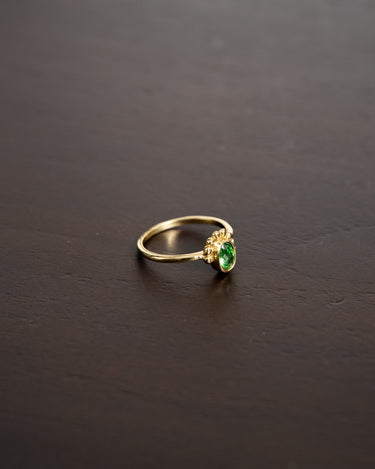 Brass bow dots ring Gold - Things I Like Things I Love