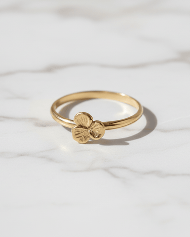 Brass Clover Ring Gold - Things I Like Things I Love