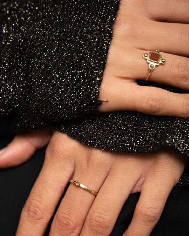 Brass Ring Melba Moonstone Gold - Things I Like Things I Love