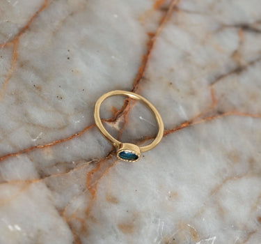 Brass Ring Side Oval Gold - Things I Like Things I Love