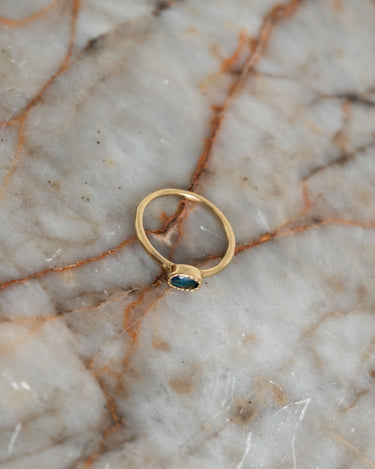 Brass Ring Side Oval Gold - Things I Like Things I Love