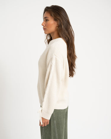 Brisa Crew Neck Knit Vanilla Ice - Things I Like Things I Love
