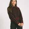 Brooke Frill Collar Knit Windsor Wine - Things I Like Things I Love