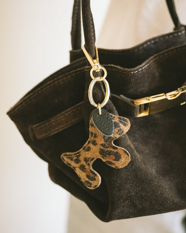 Bumpy Dog Bag Charm Brown - Things I Like Things I Love