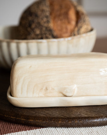 Butter Dish Whale Beige - Things I Like Things I Love