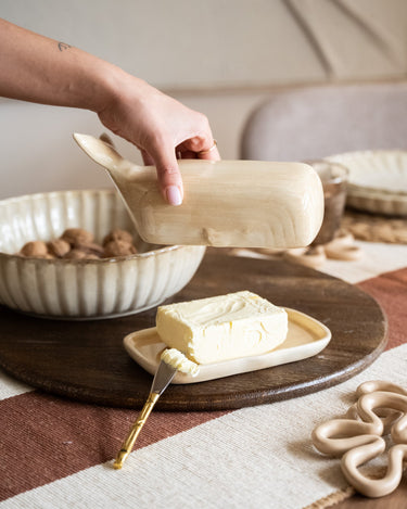 Butter Dish Whale Beige - Things I Like Things I Love