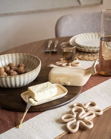 Butter Dish Whale Beige - Things I Like Things I Love