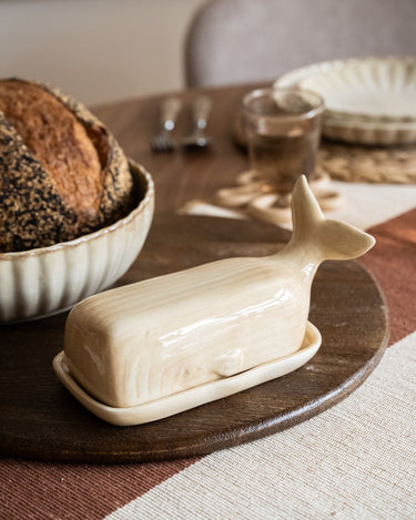 Butter Dish Whale Beige - Things I Like Things I Love