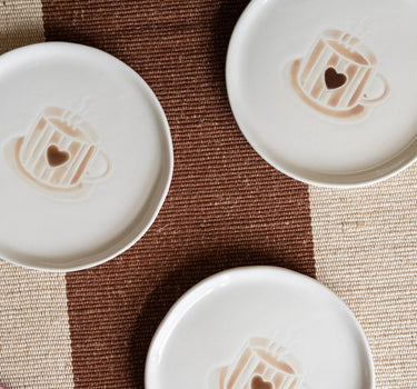 Cake Plate Coffee Heart - Things I Like Things I Love