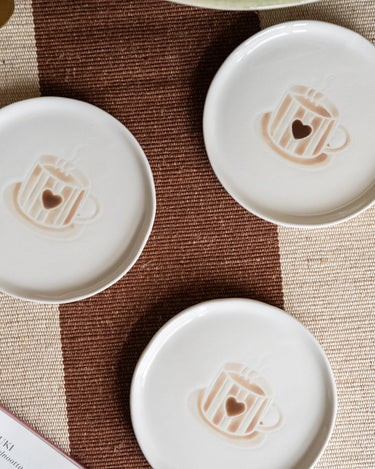 Cake Plate Coffee Heart - Things I Like Things I Love