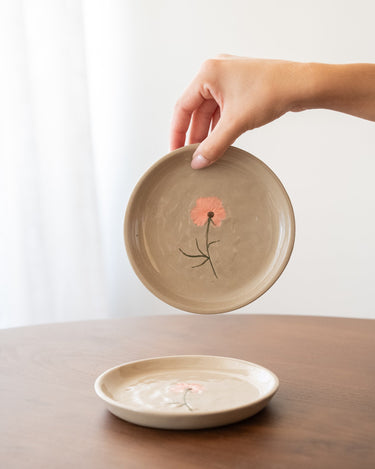 Cake Plate Flower Pink - Things I Like Things I Love