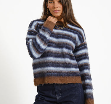 Calista Crew Neck Knit Karaf - Things I Like Things I Love