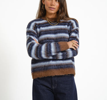 Calista Crew Neck Knit Karaf - Things I Like Things I Love